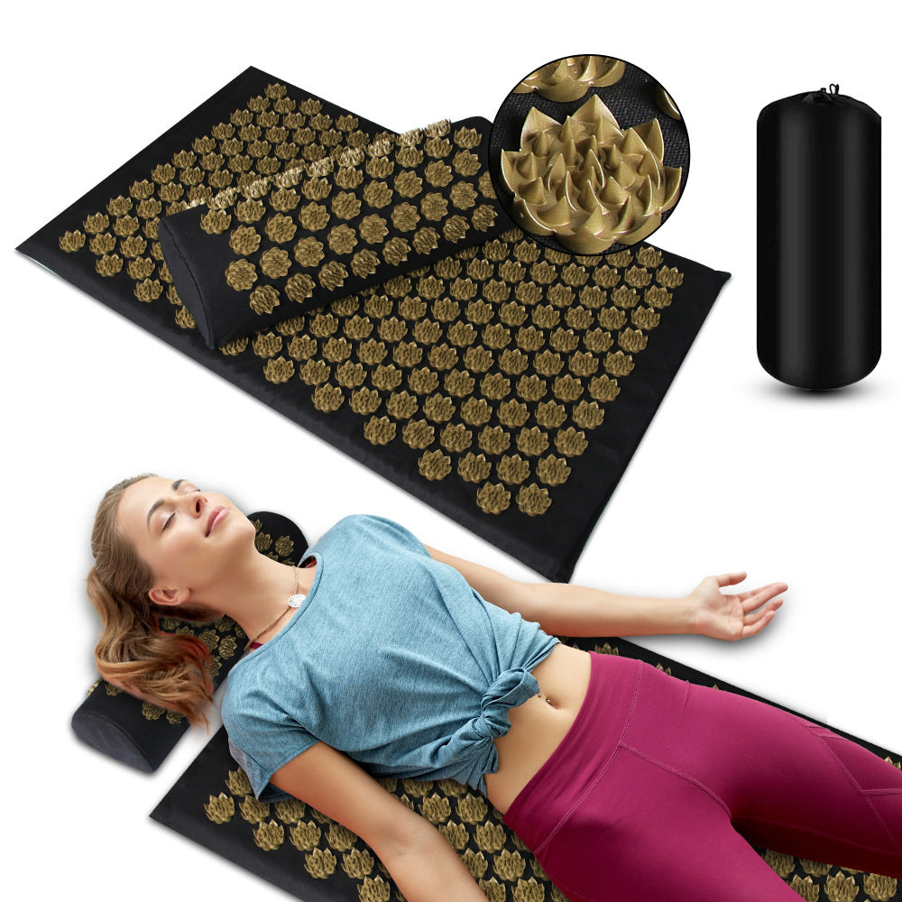 Acupressure Massage Mat & Pillow Set for Full-Body Stress and Pain Relief