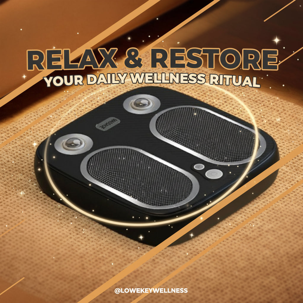 Stress & Pain Relief Foot Massager w/Heat- Deep Tissue, Circulation &